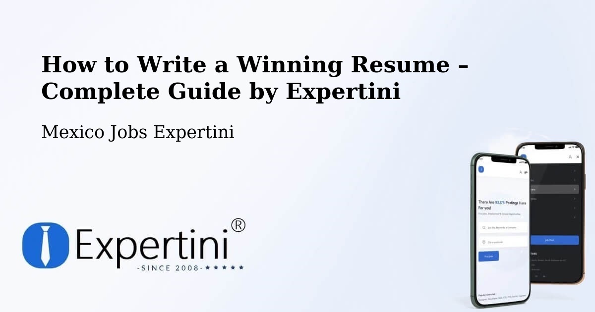 Resume Writing Guide for Job Seekers – La Red - La Red, Mexico Jobs Expertini